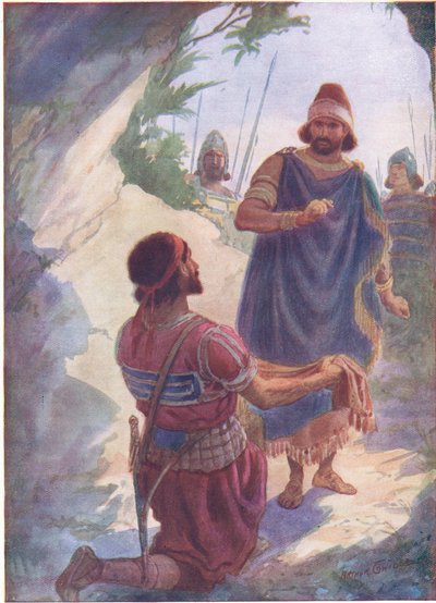 David and Saul in the Cave by Arthur Twidle